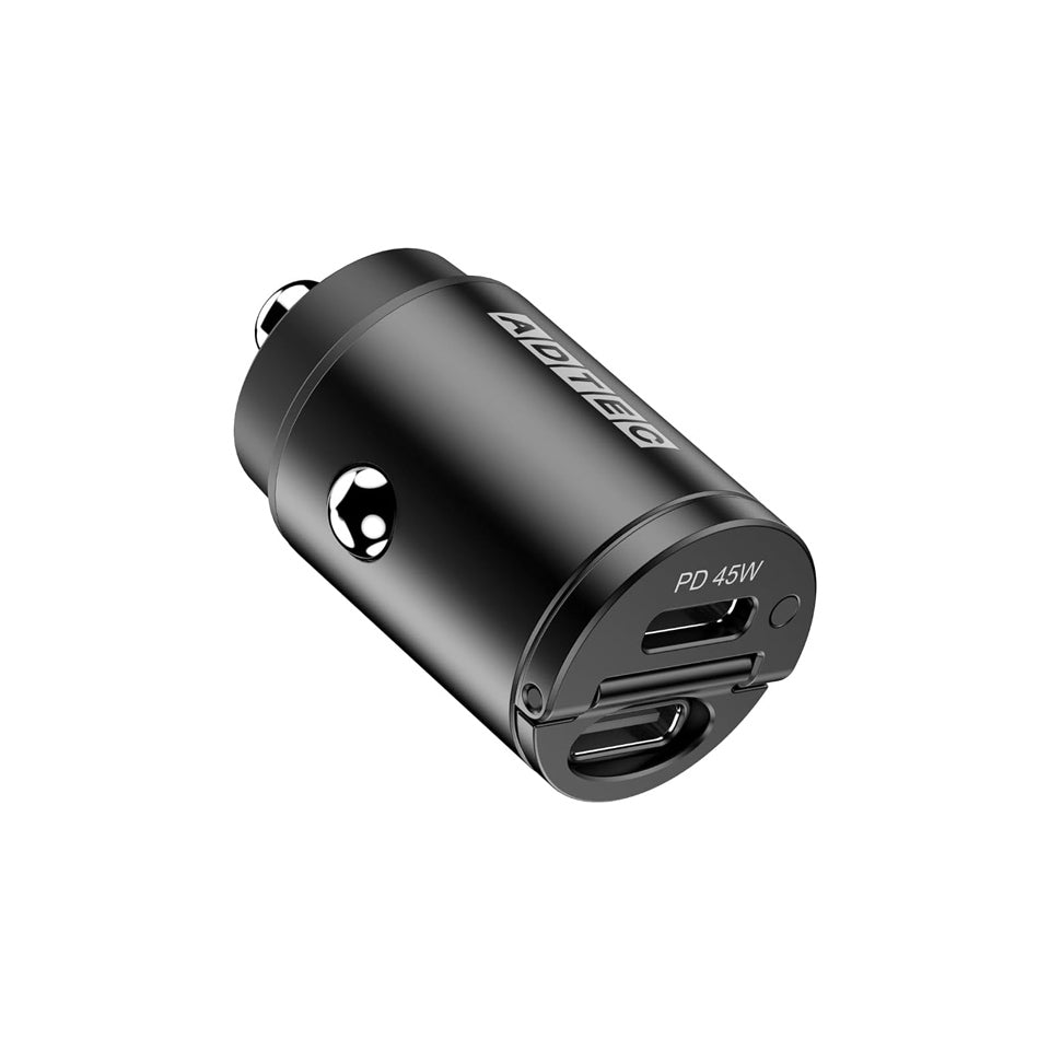アドテック シガーソケット マイクロPD充電器 45W 2ポート 【USB-Cx2】カーチャージャー iPhone Android Xperia Switch ACPD-V045C2