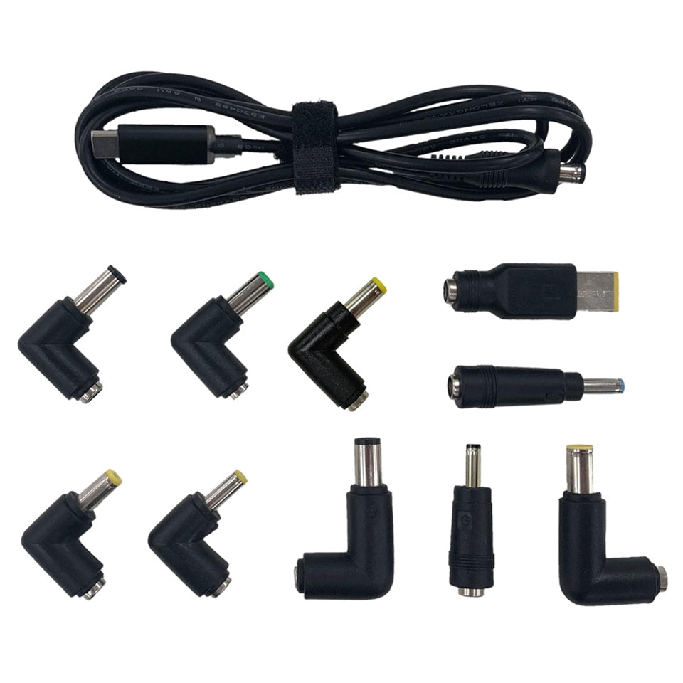 アドテック ノートパソコン用 マルチプラグケーブル eMarker搭載 1.2m PD充電 95W対応(USB Type-C/10種類コネクタ付属) APC-A095CM-V2