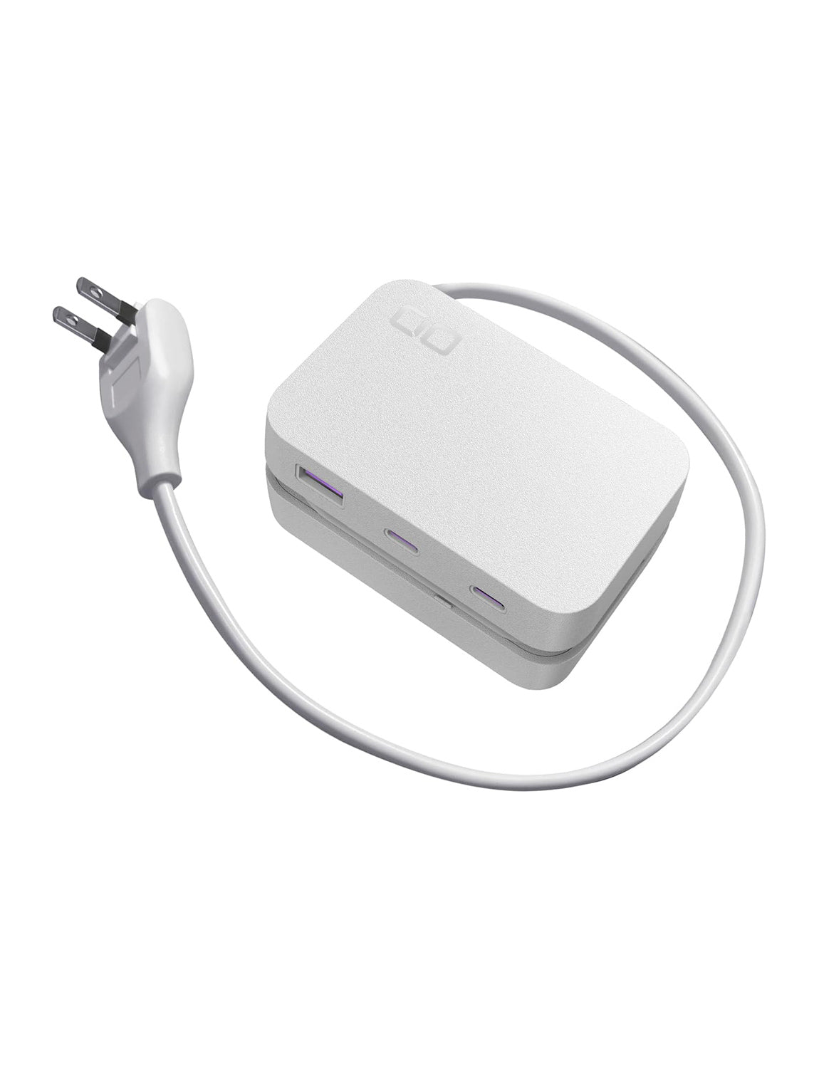 CIO 最大5台同時充電 小型 電気タップ Polaris CUBE Built in Cable