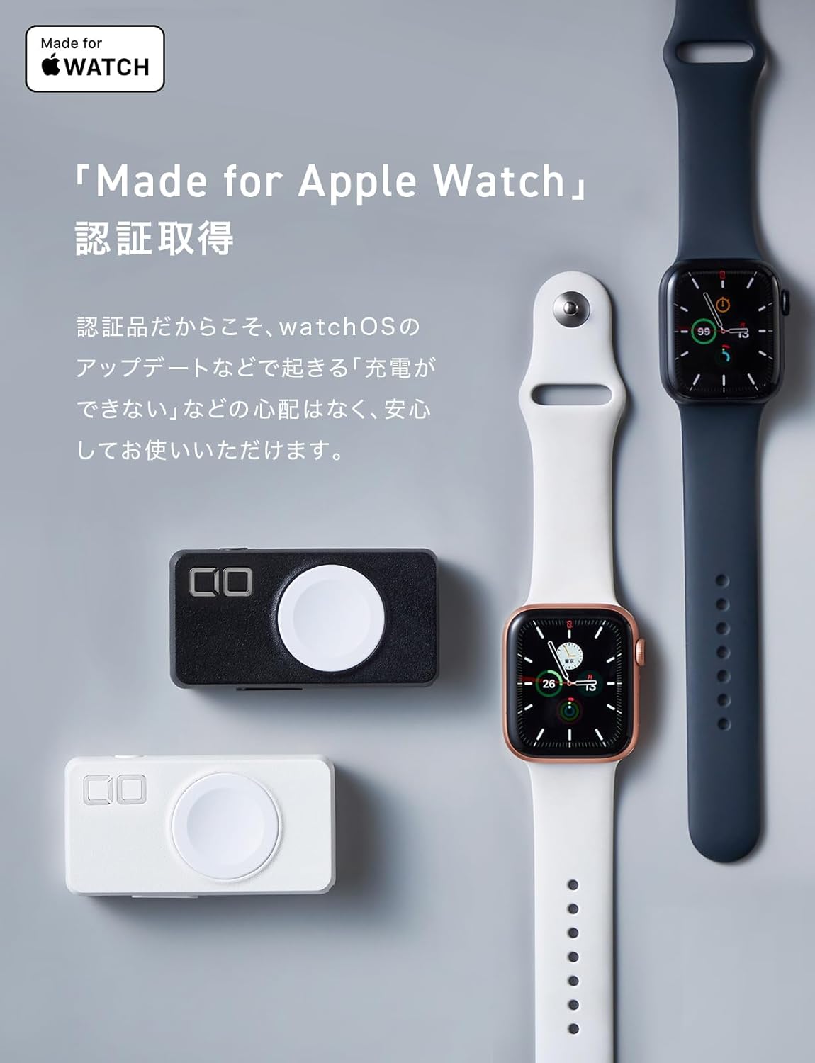 CIO Apple Watch 充電器 超軽量60g モバイルバッテリー 2in1 SMARTCOBY DUAL CIO-MB950-AW Apple Watch Series 1 / 2 / 3 / 4 / 5 / 6 / 7 / 8 / 9 / 10 / Ultra/SE/SE2対応