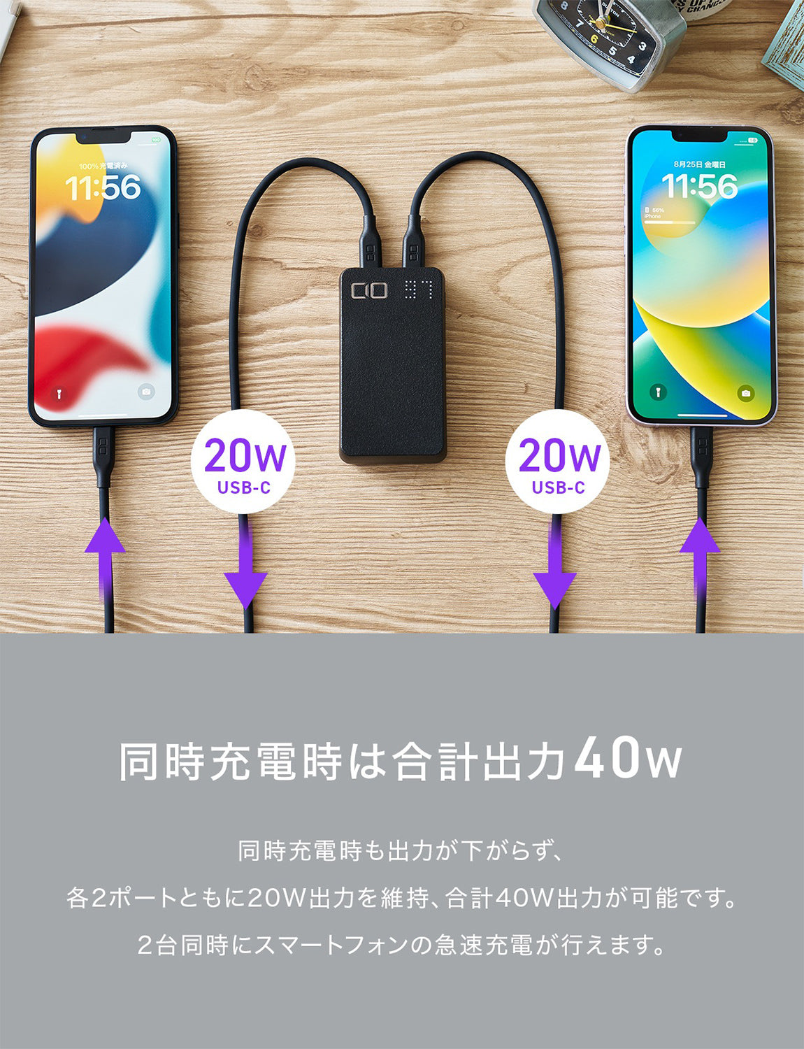 CIO 最大20W入出力 コンパクト 10000mAh モバイルバッテリー SMARTCOBY DUO 20W2C