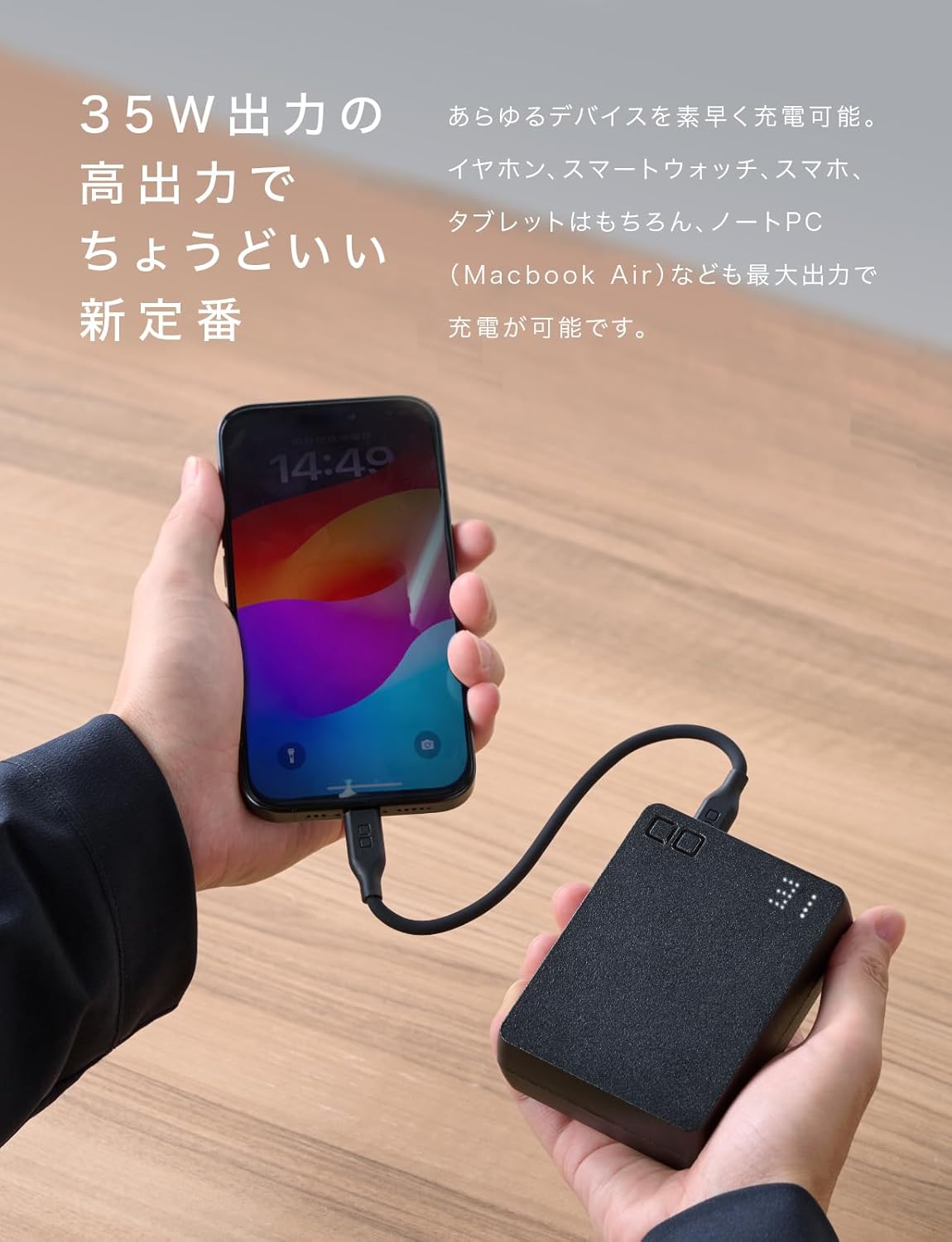 CIO 最大35W入出力 20000mAh コンパクト モバイルバッテリー SMARTCOBY TRIO 35W2C1A