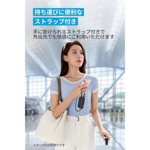 Anker 511 Power Bank 5000mAh (PowerCore Fusion 30W) A1634N11 アンカー 1台2役モバイルバッテリー ブラック