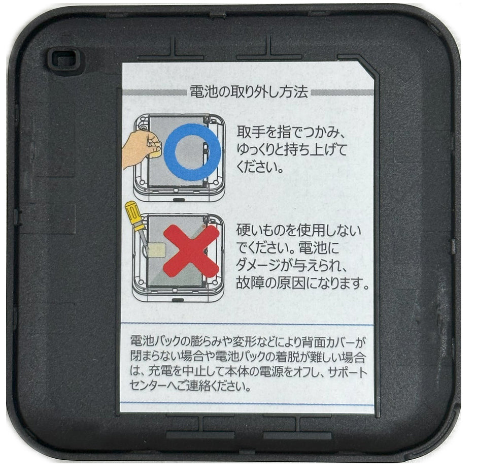 新品【裏蓋のみ】モバイルルーター +F FS040W 富士ソフト