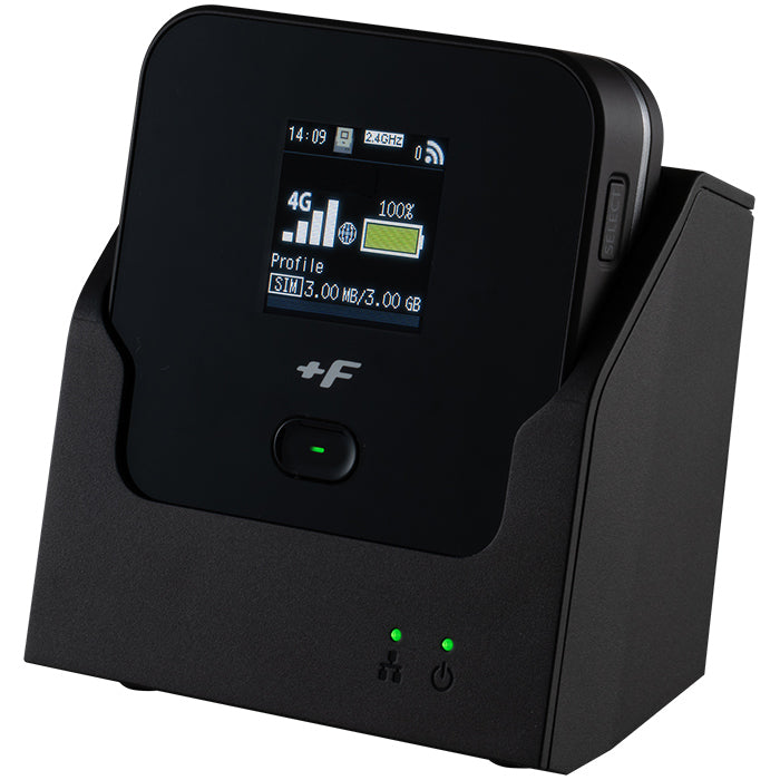 モバイルルーター +F FS045W 充電/LANステーション(+F FS050W/+F FS045W対応クレードル)セット 富士ソフト 新品