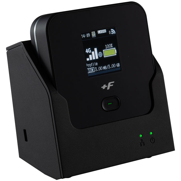モバイルルーター +F FS045W 充電/LANステーション(+F FS050W/+F FS045W対応クレードル)セット 富士ソフト 新品