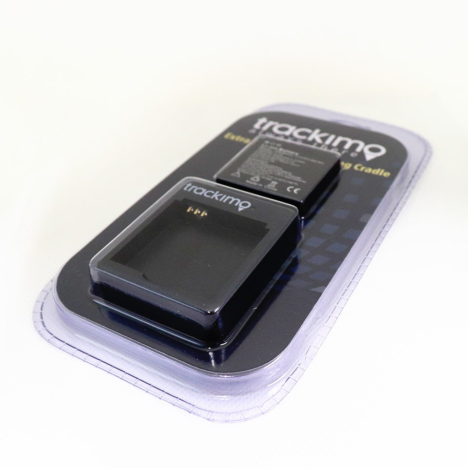 トラッキモ Universal 4G モデル専用 600mAh予備バッテリー&クレードルセット