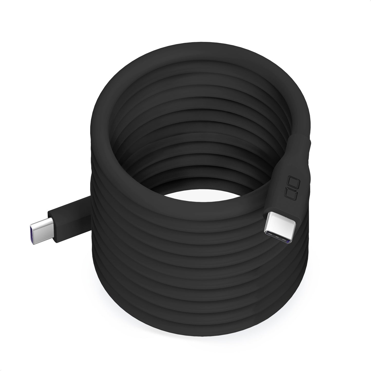CIO スパイラルシリコンケーブル CtoC 2m PD 240W CIO-SLSC30000-CC2