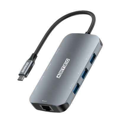 アドテック 9in1 USB-C HUB LAN/カードリーダ/4K60Hz【AHUB-VCA3CP-4K60】