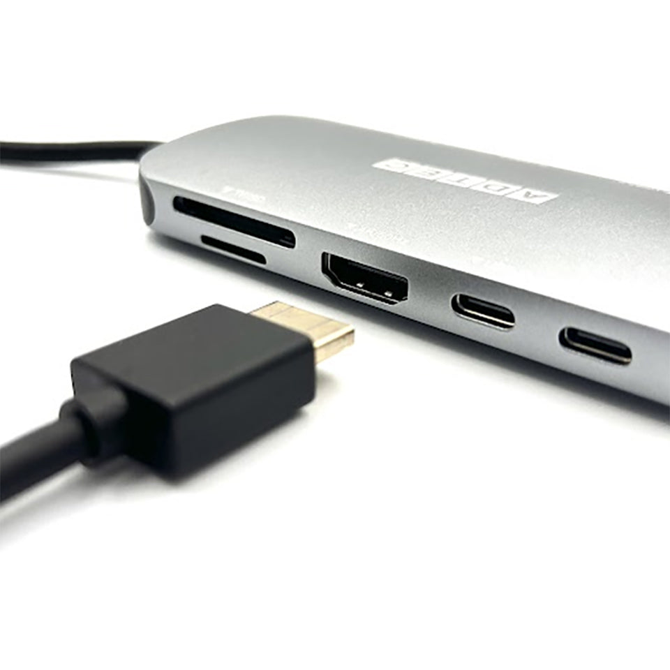 アドテック 9in1 USB-C HUB LAN/カードリーダ/4K60Hz【AHUB-VCA3CP-4K60】