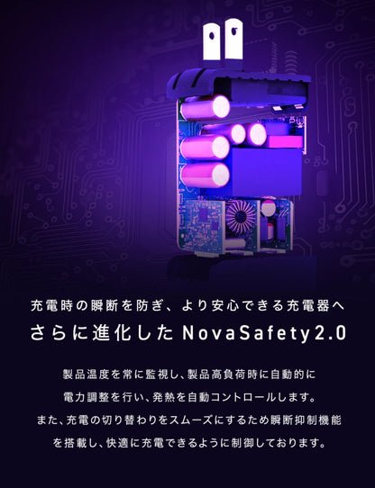 CIO NovaPort TRIOⅡ 140W3C 最大140W USB-C×3ポート搭載 高出力 GaN充電器 PD PPS対応 CIO-G140W3C-N2