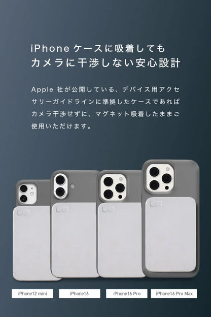 CIO SMARTCOBY ULTRA SLIM 3K 超薄型 モバイルバッテリー  [4.98mm] MagSafe対応 Qiワイヤレス充電 7.5W 3000mAh 軽量  [約82g] Find My対応