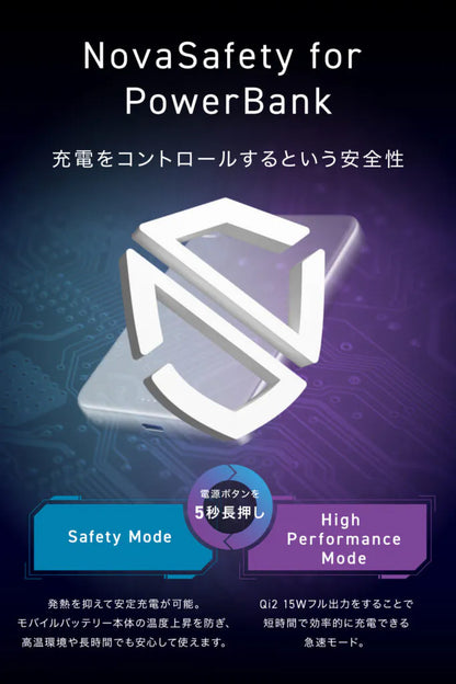 CIO SMARTCOBY SLIMⅡ Wireless 2.0 8K モバイルバッテリー 極薄幅12mm Qi2 MagSafe対応のスマホに対応 8000mAh  CIO-MB20W1C-8K-S2W15