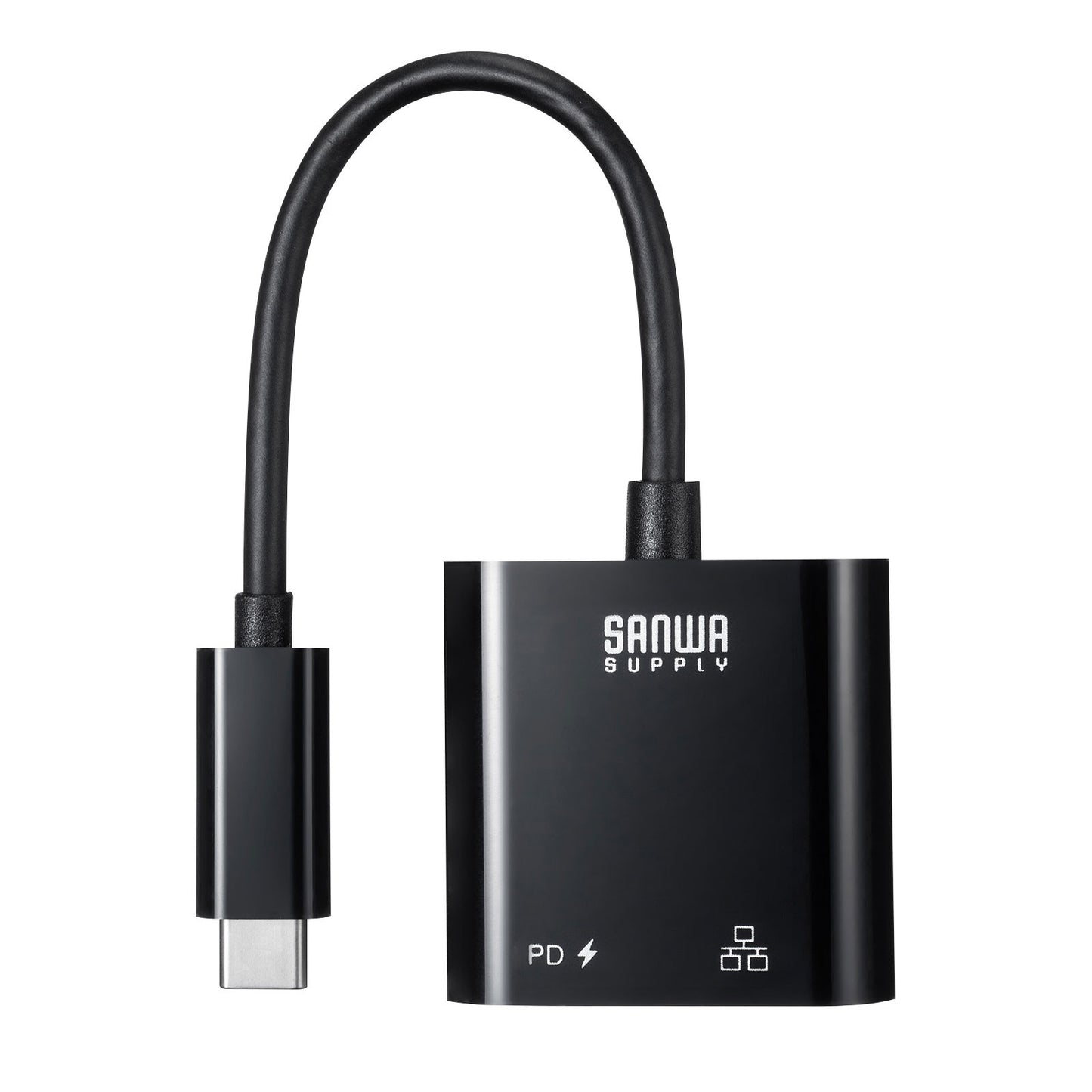 【2～3日後出荷】サンワサプライ USB-CVLAN7BK USB Type-C-LAN変換アダプタ※富士ソフト製品非対応※ PD対応 高速有線LAN接続