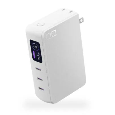 CIO  SMARTCOBY Pro PLUGⅡ67W3C モバイルバッテリー コンセント一体型 急速充電器 10000mAh USB-C×3 CIO-MB67W3C-10K-P2